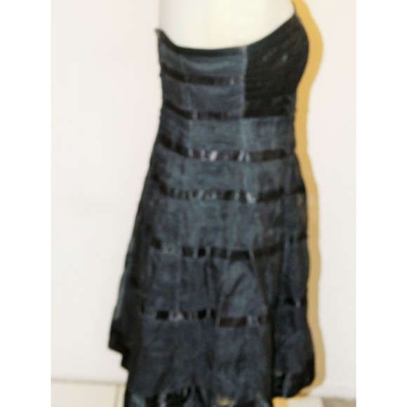 Karen Millen Dress Size 8 Black Strapless Tulle Double Layers‎ Formal Party Mini - Picture 9 of 13